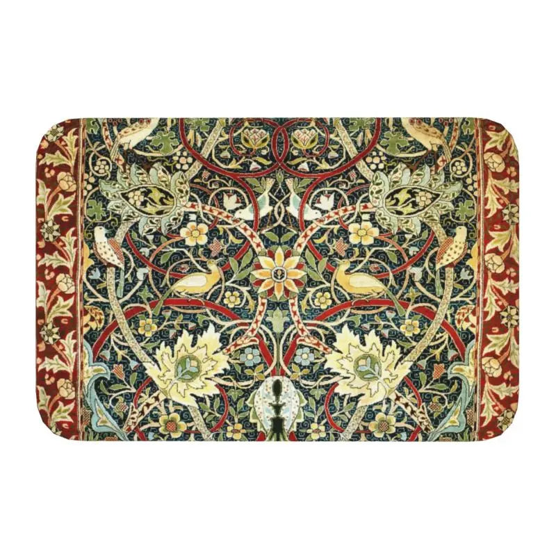 Navak Teppich Custom William Morris Compton Floral Jugendstil Muster Fußmatte Bad Tür Bodenmatte Textil Muster Toilette Teppich Teppich Footpad