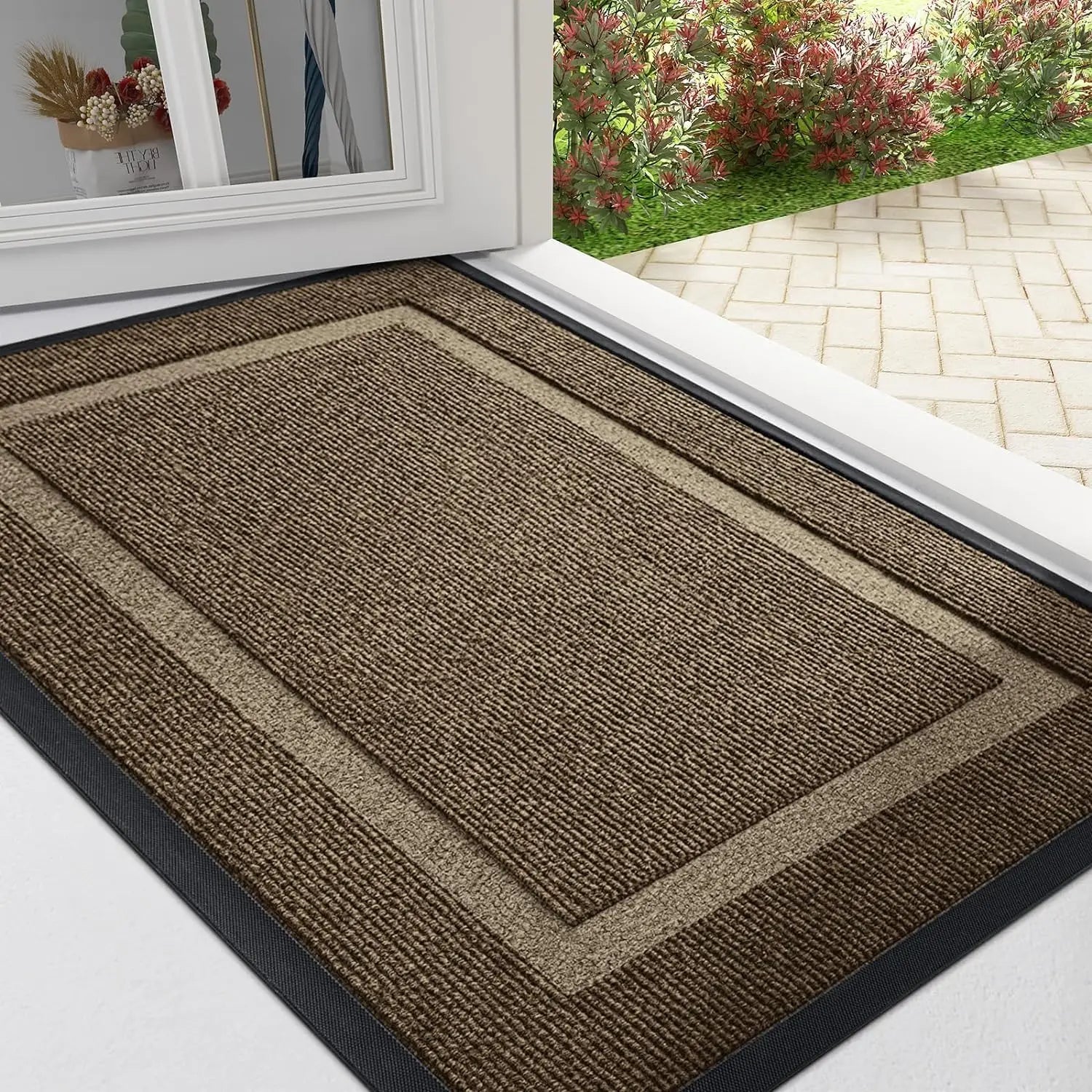 Navak Carpet Kitinjoy Fußmatte für die Eingangstür, für den Innenbereich, Küche, rutschfeste Fußmatte für den Eingangsbereich, hochwertiger Teppich mit niedrigem Profil, Willkommensmatte für die Vordertür