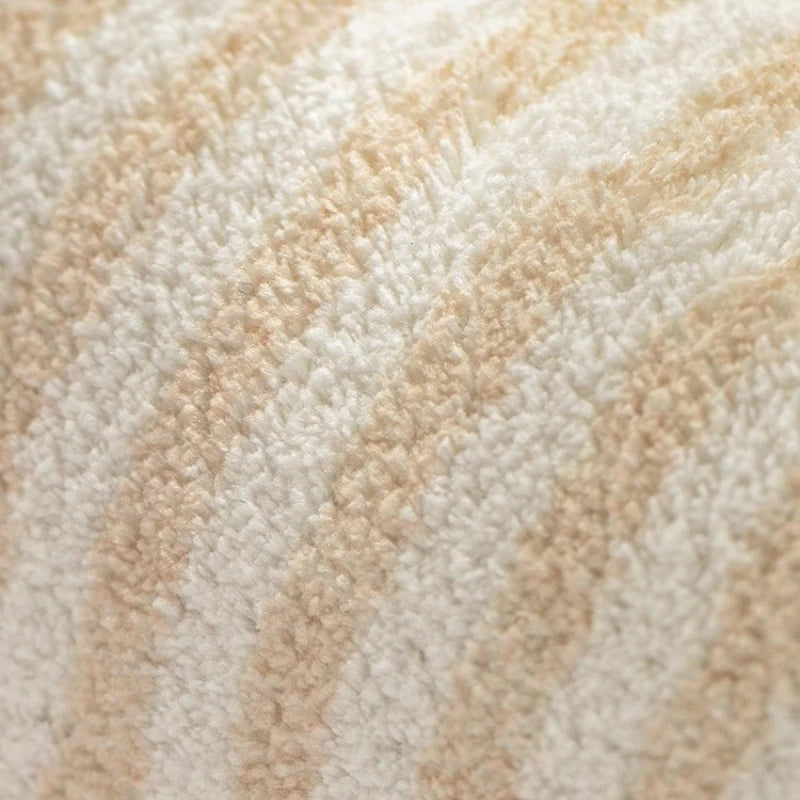 Navak Teppich, großflächige Schlafzimmerdekoration, rutschfester Teppich, cremefarbener Stil, Teppiche für Wohnzimmer, flauschige, weiche Lounge-Bodenmatte, dicker Plüschteppich