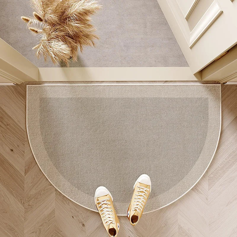 Navak Carpet Entrance Door Mat Non-slip Wear-resistant Dirt-resistant Carpet Semi-circular Line Texture Garden Rug Outdoor Home Decor Mats