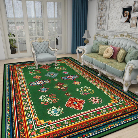 Navak Carpet Retro Boho Luxurious Carpet for Living Room Bedroom Persian Decoration Home Large Area Rugs Non-slip Entrance Door Mat Washable