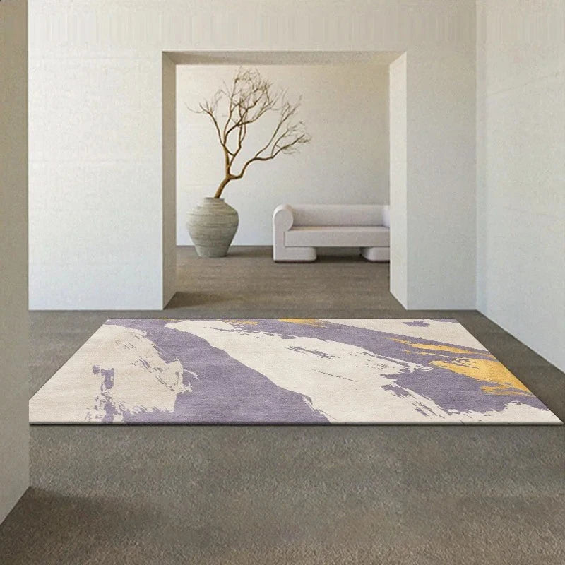 Navak Teppich Japanischer Wabi-Sabi Wohnzimmerteppich Moderne nordische Freizeitmatte Schlafzimmerdekor Teppiche für Schlafzimmer Moderne Heimdekoration