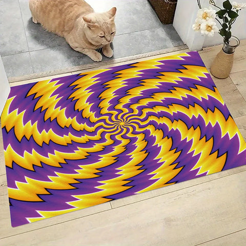 Navak Carpet 1PC 3d illusion pattern door mat, bedroom, living room dustproof carpet big size floor mat for home decoration