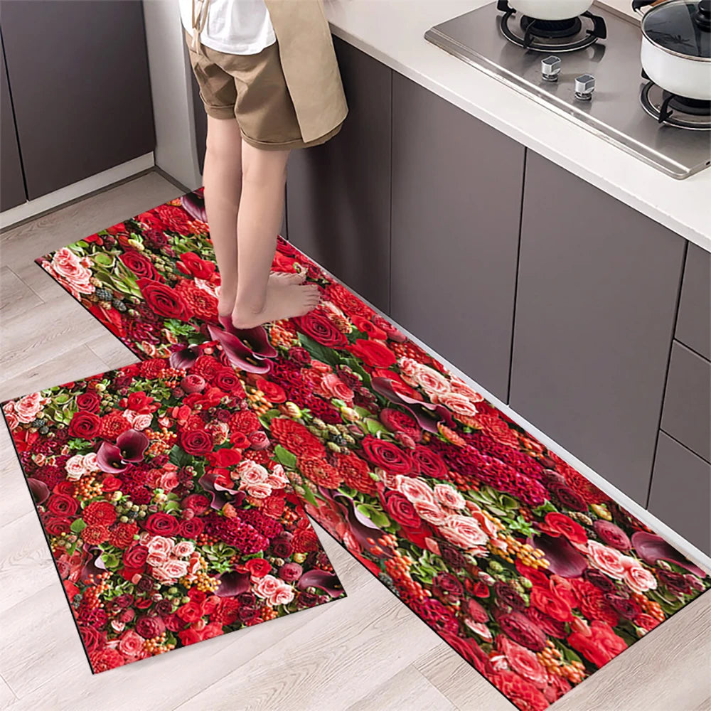 Navak Teppich Küchenmatte Teppich für Boden Hauseingang Fußmatte Schlafzimmer Wohnzimmer Dekor Nachttisch Teppich Flur Balkon Badezimmer Anti-Rutsch-Matte