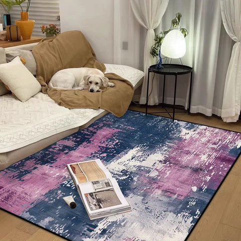 Navak Teppich, abstrakter, einfacher Stil, großer Teppich für das Wohnzimmer, leicht zu reinigen, rutschfest, Raumdekor, Lounge-Teppich, weich, waschbar, Couchtischmatte