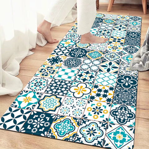 Navak Carpet Exclusive Picks Mandala Patchwork Schlafzimmer Teppich Badezimmer Rutschfeste Bodenteppiche Verwendet Im Wohnzimmer Waschküche Küche Heimdekoration Matte