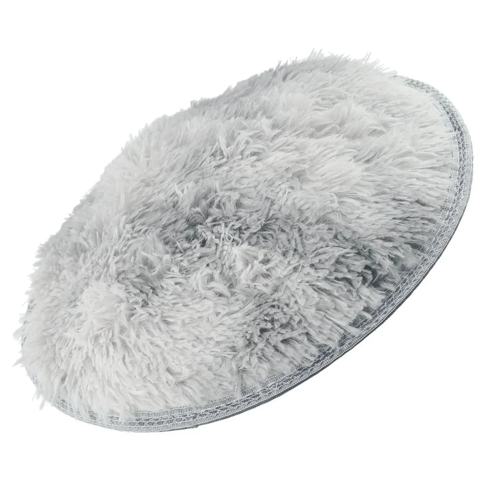 Navak Teppich, 40/60 cm, kreisförmig, rund, zottelig, weich, rutschfest, für Wohnzimmer, Schlafzimmer, Teppich, Bodenmatte für Mädchen, Heimdekoration