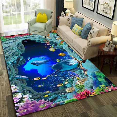 Navak Teppich, 3D-Illusion, Vision, Halluzination, HD-Teppich für Zuhause, Wohnzimmer, Schlafzimmer, Sofa, Fußmatte, Dekor, Kinderbereich, Teppich, rutschfeste Bodenmatte