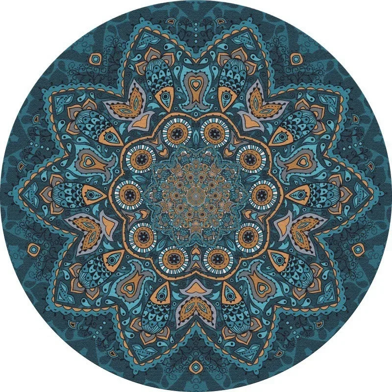 Navak Carpet Ethnic Retro Persian Bohemian Carpet Washroom Floor Mat Living Room Carpet Rug for Bed Room Living Room Decoration