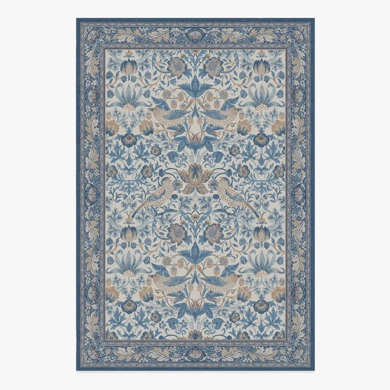 Navak Teppich Wohnzimmer Teppich Große Größe Schlafzimmer Nachttisch Bodenmatte Maschinenwaschbare Teppiche Frühlingsblumen Pflanze Retro Home Decoration Teppich