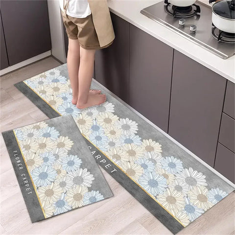 Navak Teppich, Küchenteppichmatten für Boden, Schlafzimmer, Wohnzimmer, langer Nachttisch, weicher, waschbarer Teppich, rutschfeste Fußmatte für Badezimmer, Eingang