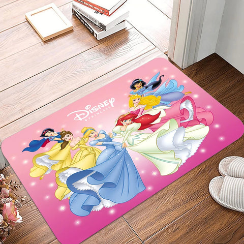 Navak Carpet Daily Picks Fußmatte mit Cartoon-Motiv „Disney Princess“, für den Eingang, rutschfeste Fußmatte, waschbar, für Küche, Flur, Badezimmer, Badematten