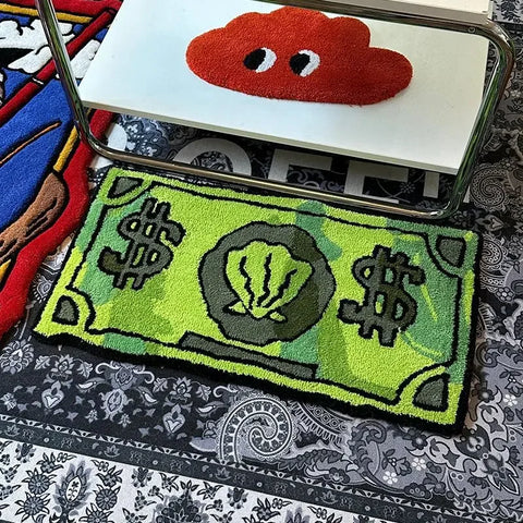 Navak Carpet Exclusive Picks Münz-Kunstkaschmir-Teppich, saugfähig, rutschfest, für Badezimmer, Schlafzimmer, dekorativer Nachttisch, schmutzabweisend, Heimdekoration