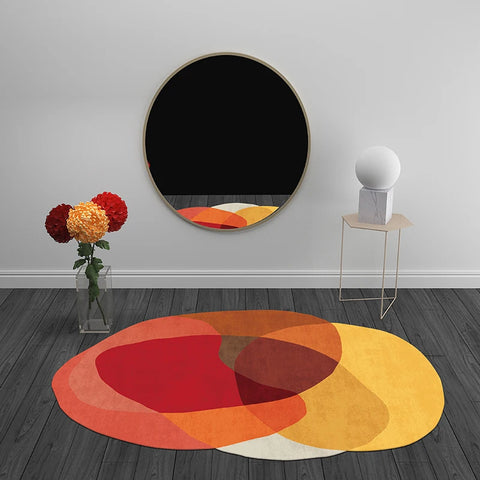 Navak Teppich, unregelmäßige Formen, Wohnzimmer-Dekorationsteppich, nordischer Stil, Teppiche für Schlafzimmer, dicke Plüsch-Lounge-Bodenmatte, flauschig, weich, Arbeitszimmerteppich