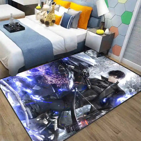 Navak Carpet Exclusive Picks Japanischer Anime-Schlingenteppich – maschinenwaschbarer Nachttischteppich für Airbnb, Hotel, gemütliche Wohndekoration