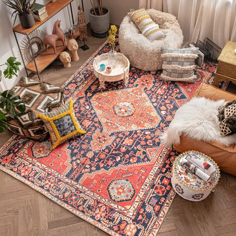 Navak Teppich im persischen Stil, Wohnzimmer, große Flächen, Teppiche, Retro, Schlafzimmer, Nachttisch, Dekoration, Teppich, weicher Garderobenteppich, bequeme Balkonteppiche