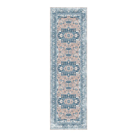 Navak Carpet Exclusive Picks Teppich aus Kaschmir im Perserstil, waschbar, faltbar, maschinenwaschbar, für Schlafzimmer, Nachttisch, Flur, Gang, Heimdekoration