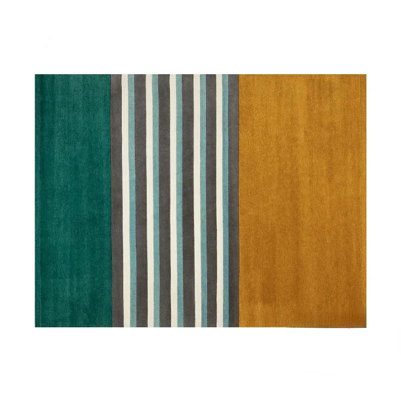 Navak Carpet Moderner Streifenteppich für Wohnzimmer, Schlafzimmer, Arbeitszimmer, große Größe, rutschfest, maschinenwaschbar, Bodenmatte