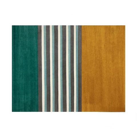 Navak Carpet Moderner Streifenteppich für Wohnzimmer, Schlafzimmer, Arbeitszimmer, große Größe, rutschfest, maschinenwaschbar, Bodenmatte