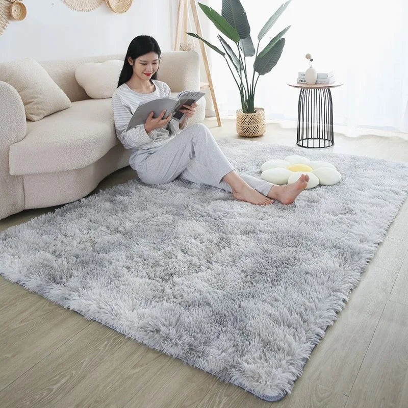 Navak Teppich, pelziger Teppich, Wohnzimmermatte, modernes Schlafzimmer, nordischer Stil, Dekorationsteppich, groß, schwarz, grau, weiß, rutschfeste Kinderteppiche
