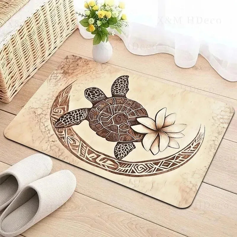 Navak Carpet 1 Stück Küchenteppich mit Milu-Hirschmuster, rutschfeste Fußmatten für Zuhause, Pop-Design, Badezimmerteppich, Badematte, Teppich für Zuhause, Waschbecken, Wäschedekor