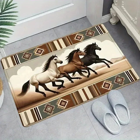 Navak Carpet 1PC Küchenteppich mit Charaktermuster, rutschfeste Fußmatten für Zuhause, Pop-Design, Badezimmerteppiche, Badematte, Teppich für Waschbecken, Wäschedekor