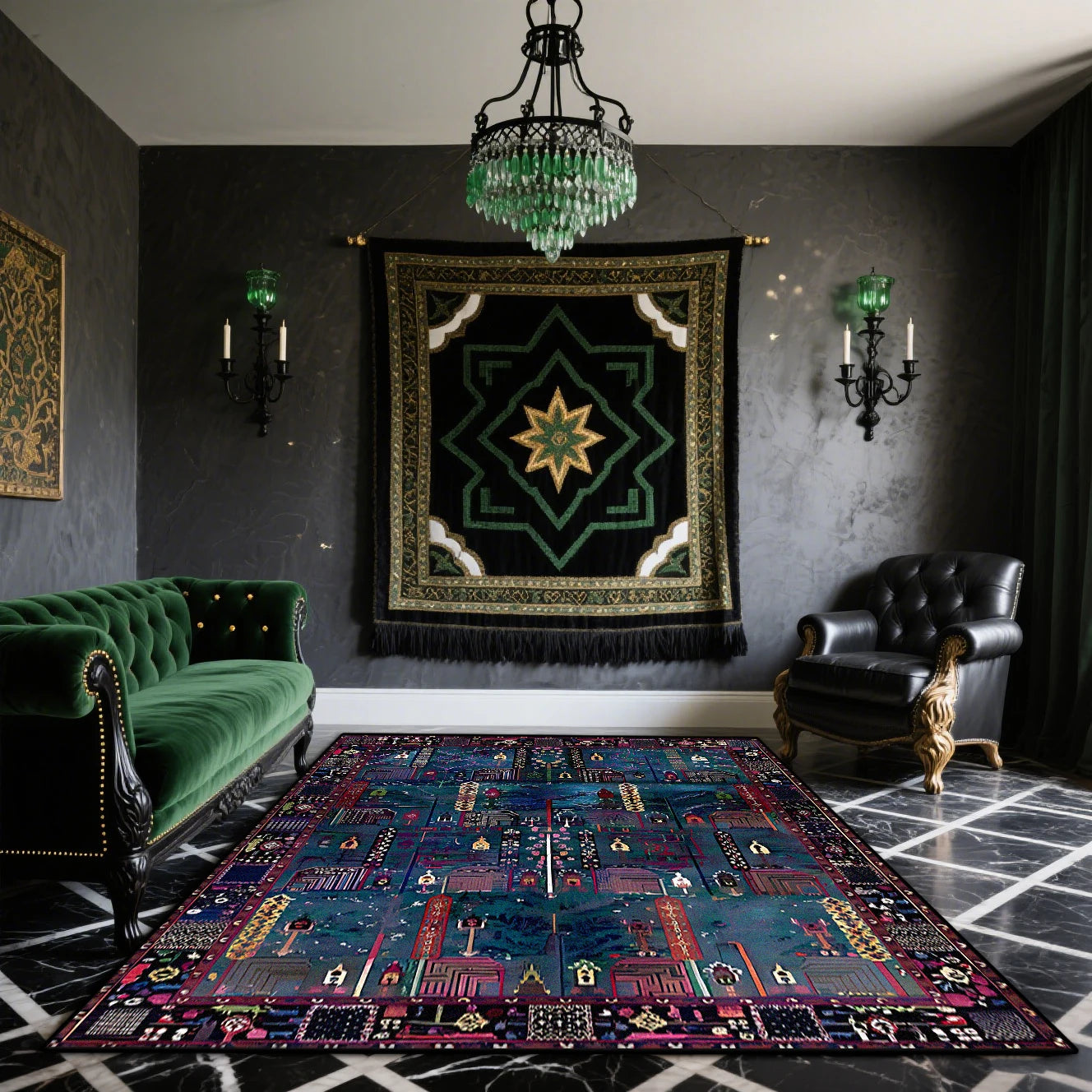 Navak Teppich, Bohemian Retro Teppiche, Wohnzimmer, leicht zu reinigen, rutschfest, waschbar, für Schlafzimmer, Heimdekoration, persische Fußmatte, طاولات للقهوة