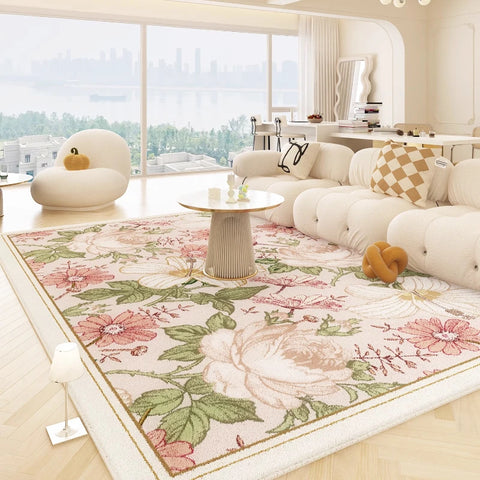 Navak Teppich, französischer Stil, Schlafzimmerdekor, Plüschteppich, großflächige Teppiche für Wohnzimmer, Zuhause, flauschige, weiche Bodenmatte, dicker, waschbarer Arbeitszimmerteppich