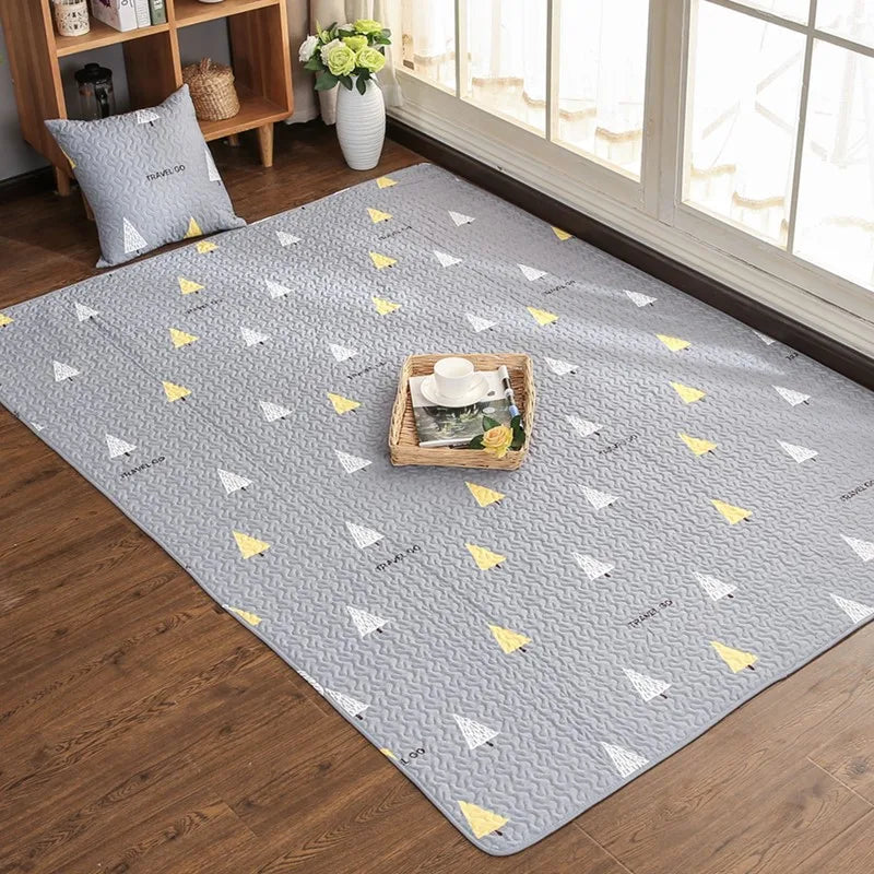 Navak Teppich-Fußmatten Dicke Baumwollkissen Baby-Krabbelteppiche Kinderzimmer Schlafzimmer Nickerchenmatte Kinderspielteppich Wohnzimmer Kindersitzunterlage