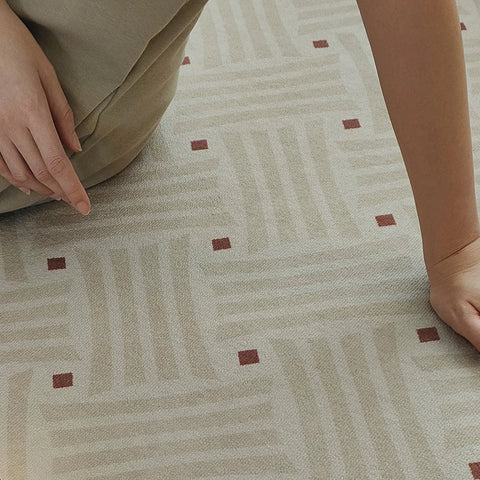 Navak Teppich Große Teppiche für Wohnzimmer Vintage Schlafzimmer Nachttisch-Fußmatten Faltbarer maschinenwaschbarer weicher Plüschteppich Alfombra Salón