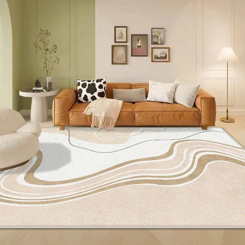 Navak Teppich Modern Ins Große Wohnzimmerteppiche Einfacher Stil Rutschfester Raumdekor Schlafzimmerteppich Weiches waschbares Sofa-Tischset Einfache Reinigung