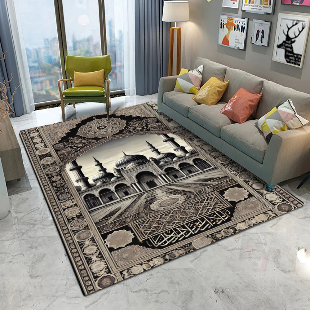 Navak Teppich Retro Europa Persien Stil Schloss Teppich Wohnzimmer Sofa Schlafzimmer Arbeitszimmer Küche Eingang Fußmatte Rutschfester Luxus Wohnkultur Teppich