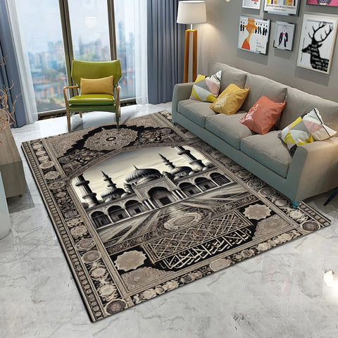 Navak Teppich Retro Europa Persien Stil Schloss Teppich Wohnzimmer Sofa Schlafzimmer Arbeitszimmer Küche Eingang Fußmatte Rutschfester Luxus Wohnkultur Teppich