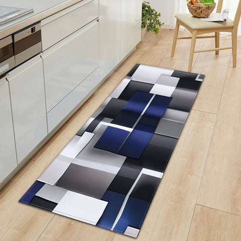 Navak Teppich Plaid Küchenmatte Zuhause Wohnzimmer Balkon Schlafzimmer Bodendekoration 3D Teppich Haus Flur Eingangstür Bad Rutschfester Fußteppich