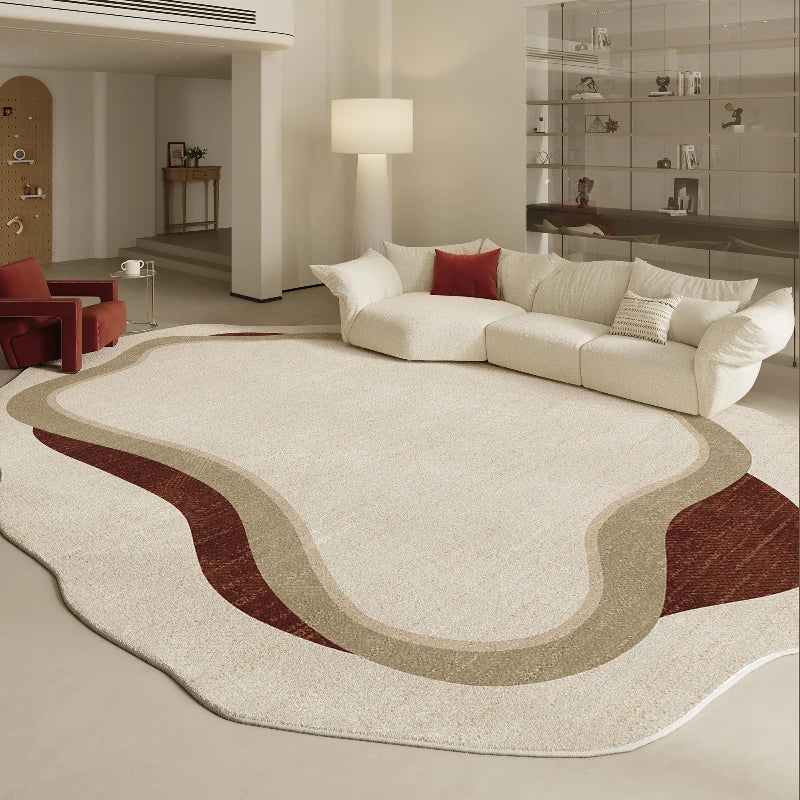 Navak Teppich, unregelmäßige Formen, Wohnzimmer-Dekoration, Teppich, moderner Stil, Teppiche für Schlafzimmer, Zuhause, dicker Plüschteppich, flauschig, weich, Lounge-Bodenmatte