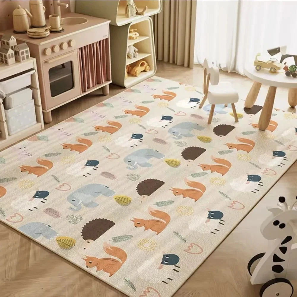 Navak Teppich Teppich Zimmer Schlafzimmer Cartoon Weltkarte Unterwasserwelt Weltraum Teppich Waschbar Rutschfester Teppich Kinder Spielmatte Heimdekoration