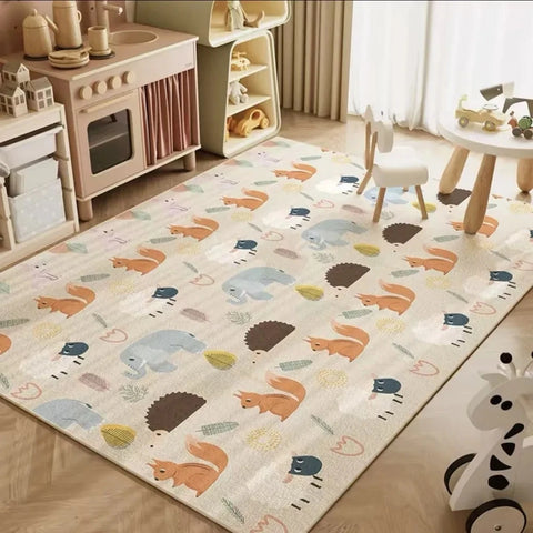 Navak Teppich Teppich Zimmer Schlafzimmer Cartoon Weltkarte Unterwasserwelt Weltraum Teppich Waschbar Rutschfester Teppich Kinder Spielmatte Heimdekoration