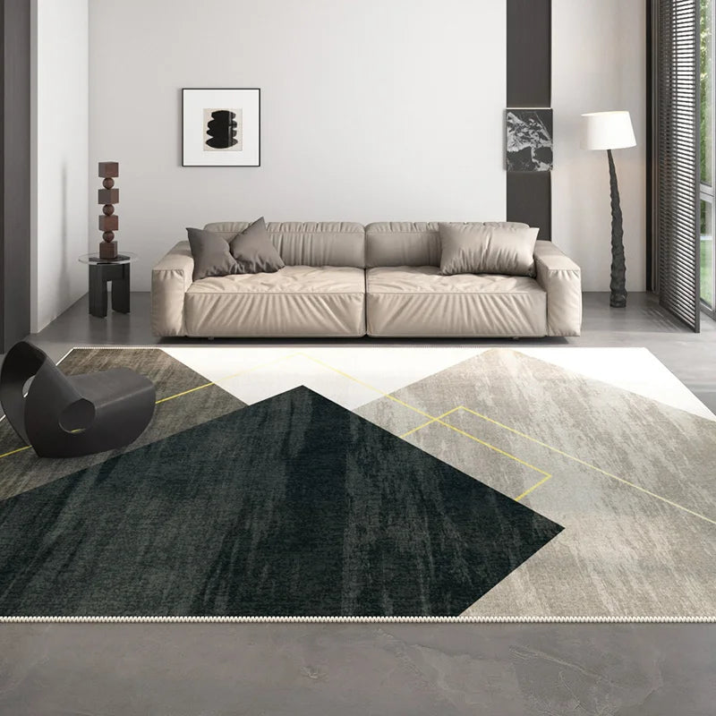 Navak Teppich, nordischer Stil, Teppiche für Wohnzimmer, waschbar, Schlafzimmer-Dekor, geometrisches Muster, luxuriöser Lounge-Teppich, große Bodenmatte für Zuhause