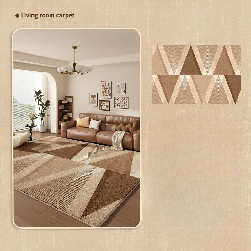 Navak Carpet Teppiche im französischen Retro-Stil für Schlafzimmer, flauschige, weiche Lounge-Bodenmatte, großflächige Wohnzimmer-Dekoration, Teppich, dicker Plüschteppich für Zuhause