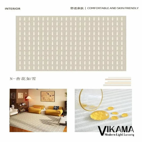 Navak Carpet Exclusive Picks Schlingenflor-Teppich, leicht, luxuriös, kariert, für Wohnzimmer, Schlafzimmer, Sofa, großer Teppich, rutschfest, waschbar, Heimdekoration