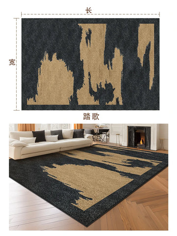 Navak Carpet Retro Style Living Room Decoration Carpet Large Area Rugs for Bedroom Washable Bedside Soft Floor Mat Anti-slip Cloakroom Rug