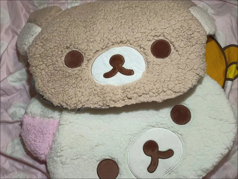 Navak Teppich Cartoon Rilakkumas Plüsch Teppich Kawaii Korilakkuma Bär Weiche Bodenmatte Schlafzimmer Stuhl Nachttisch Lounge Teppich Badezimmer Fußmatte Home Decor
