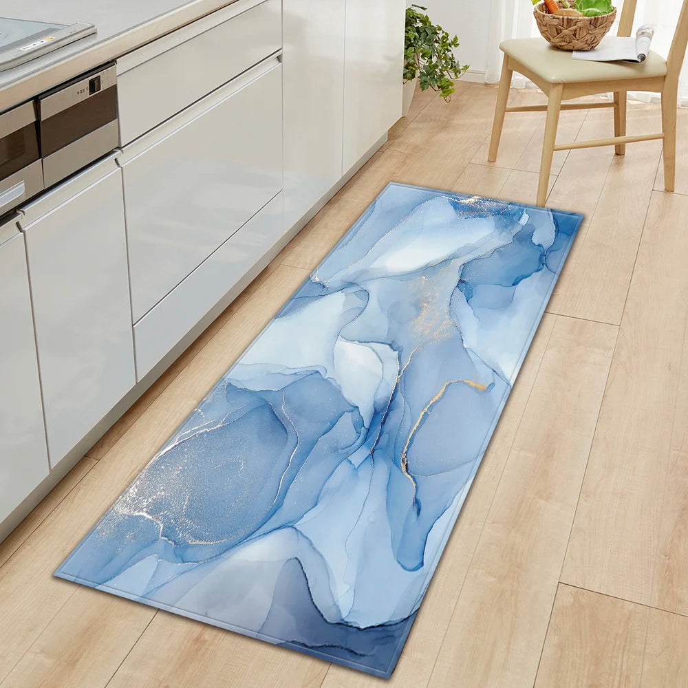 Navak Teppich Küche Bad Fußmatte Zuhause Wohnzimmer Balkon Schlafzimmer Nachttisch Bodendekor Langer Teppich Haus Flur Eingangstür Anti-Rutsch-Teppich