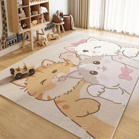 Navak Carpet Exclusive Picks Cartoon Space – Thema Kristall-Samtteppich, rutschfest und weich, Heimdekoration für Kinderzimmer