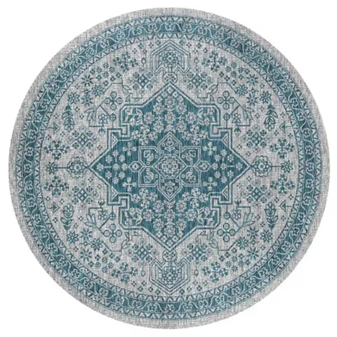 Navak Carpet Persian Style Living Room Carpet Bedroom Decoration Dressing Table Cloakroom Non-slip Floor Carpets Circular Area Rugs