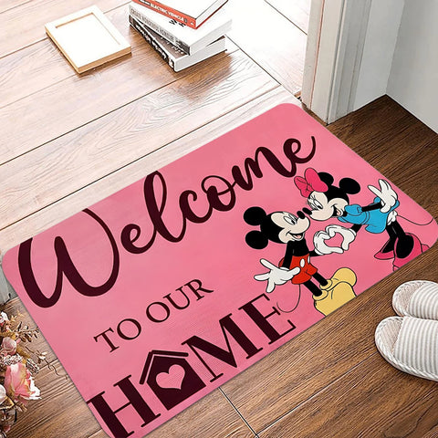 Navak Carpet Daily Picks Disney Mickey Mouse Willkommensmatte, rutschfest, für Schlafzimmer, Küche, Bad, Eingangsbereich, Polyester, waschbarer Teppich, Heimdekoration