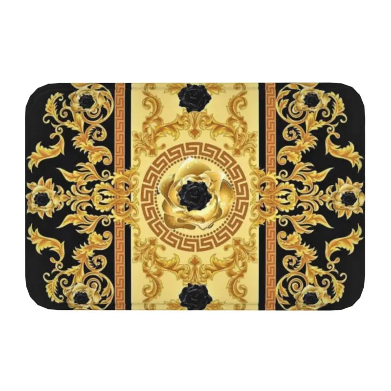 Navak Carpet Luxus Goldener Löwe Europäisches Blumenmuster Vordere Bodentür Eingangsmatten Außen Badezimmer Küche Fußmatte Wohnzimmer Teppich Teppich