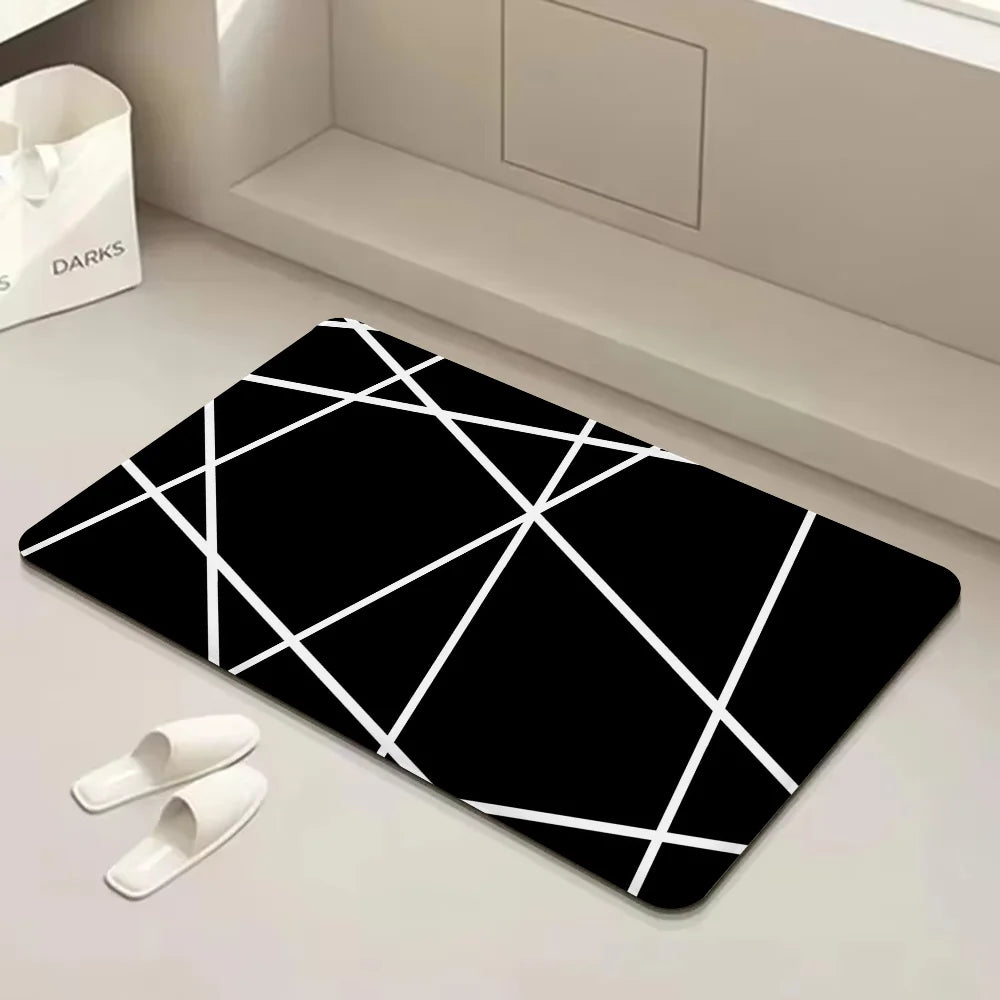 Navak Teppich Geometrie Lange Teppiche Nordischen Stil Home Fußmatte Badezimmer-WC-Matten Schlafzimmer Moderne Wohnkultur