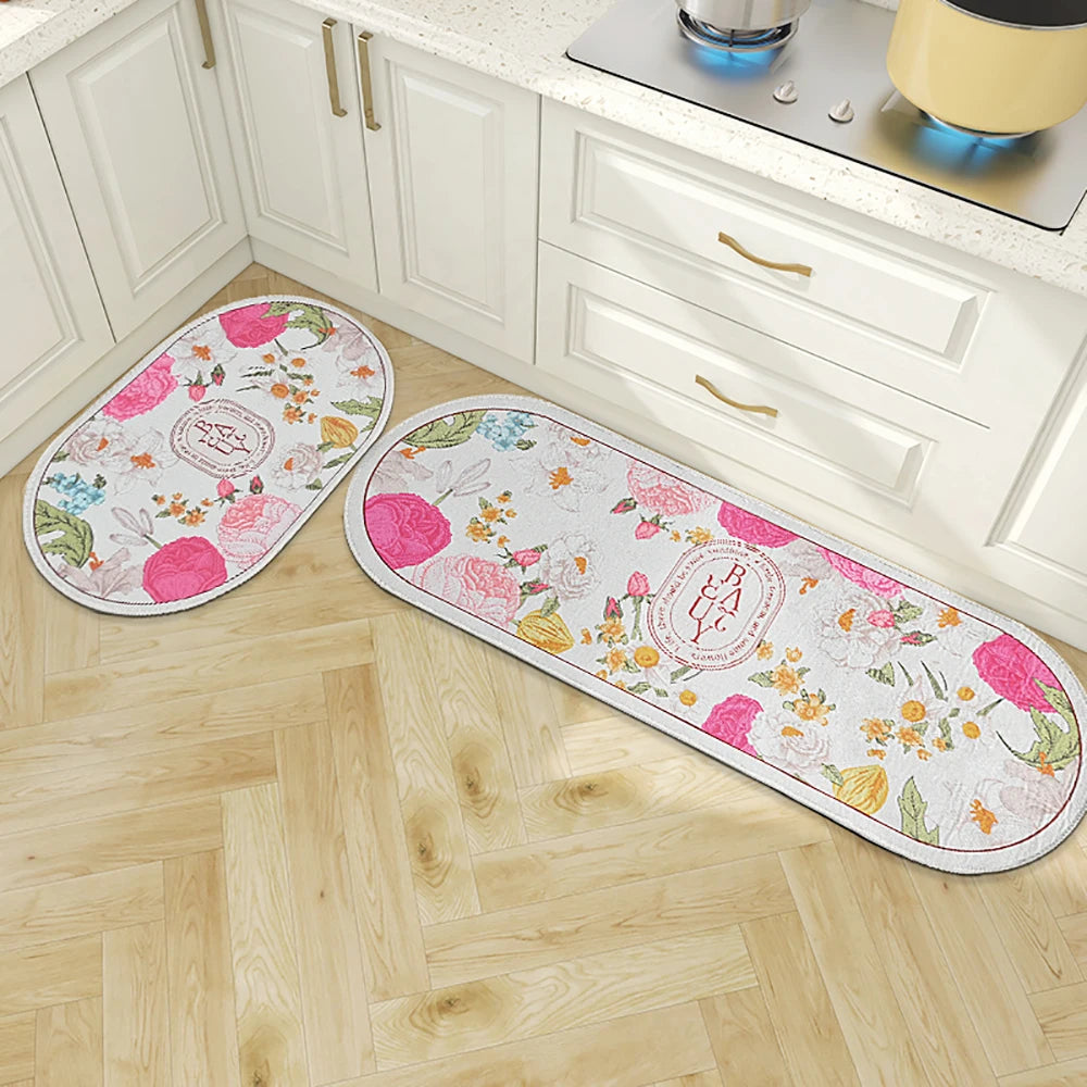 Navak Teppich Saugfähiger Küchenteppich Rutschfeste Bodenmatte Absorbiert Öl Küche Langer Bereich Teppich Schlafzimmer Teppich Eingang Fußmatte Home Decor Zimmer Tapis