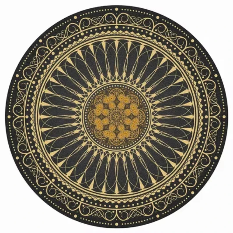 Navak Carpet Persian Style Living Room Carpet Bedroom Decoration Dressing Table Cloakroom Non-slip Floor Carpets Circular Area Rugs